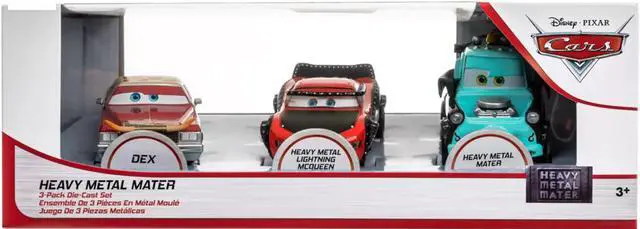 Main image of Disney Pixar Cars Heavy Metal Die-Cast Mater Set with Lightning McQueen