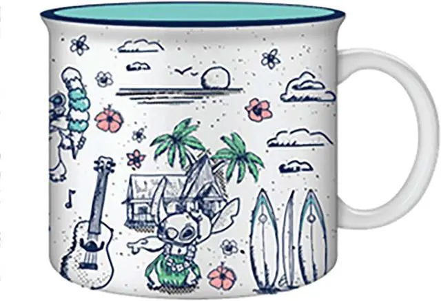 Main image of Disney Lilo & Stitch Hawaii Destination 20 Ounce Ceramic Camper Mug