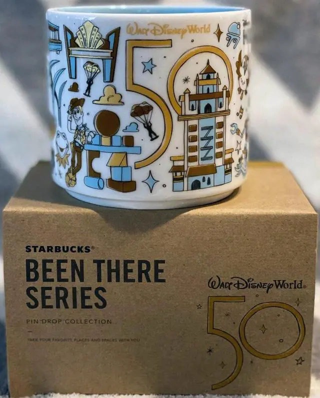 Main image of Disney WDW 50th Celebration Starbucks Been There Hollywood Studios Mug