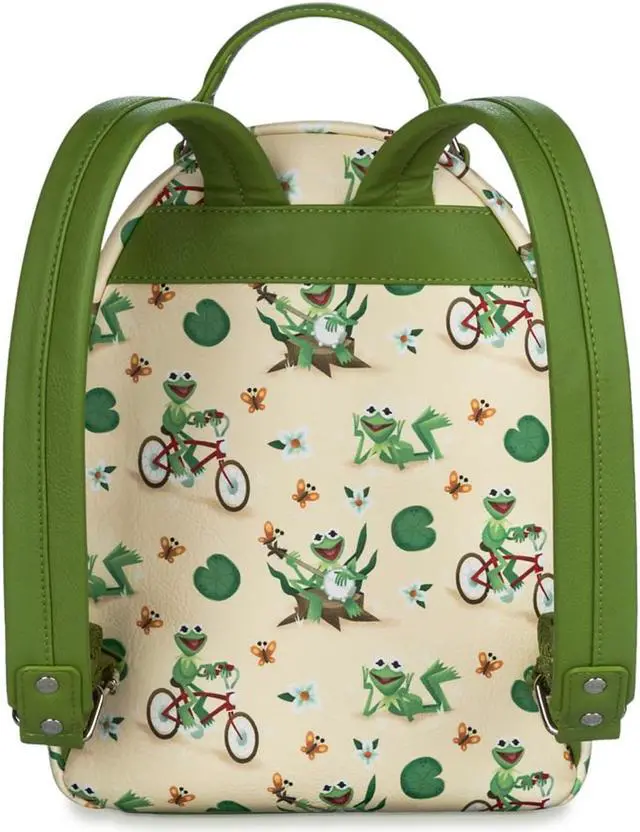 Alt view image 2 of 2 - Disney Parks Kermit the Frog with Ukulele Butterflies Loungefly Mini Backpack