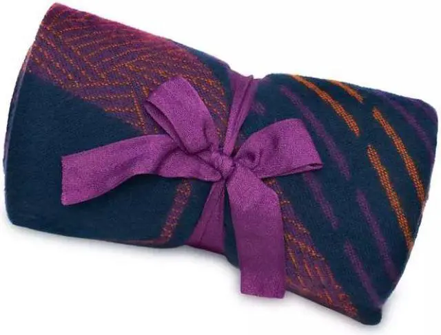 Alt view image 3 of 3 - Disney Wakanda Forever Black Panther World of Wakanda Plaid Throw Manta