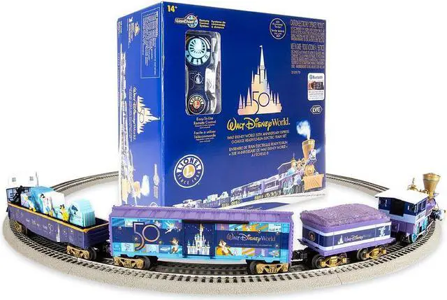 Main image of Disney 50th Anniversary Express O-Gauge Ready-to-Run Electric Lionel Train Set with Remote