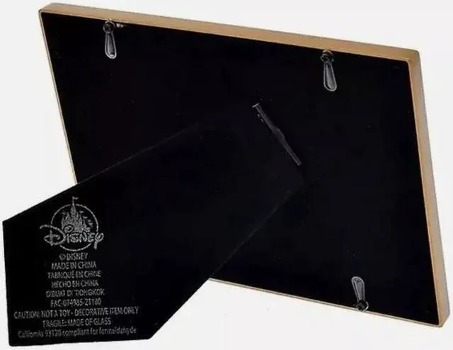 Alt view image 2 of 2 - Disney Walt Disney World 50th Celebration Castle 4x6 Metal Gold Photo Picture Frame
