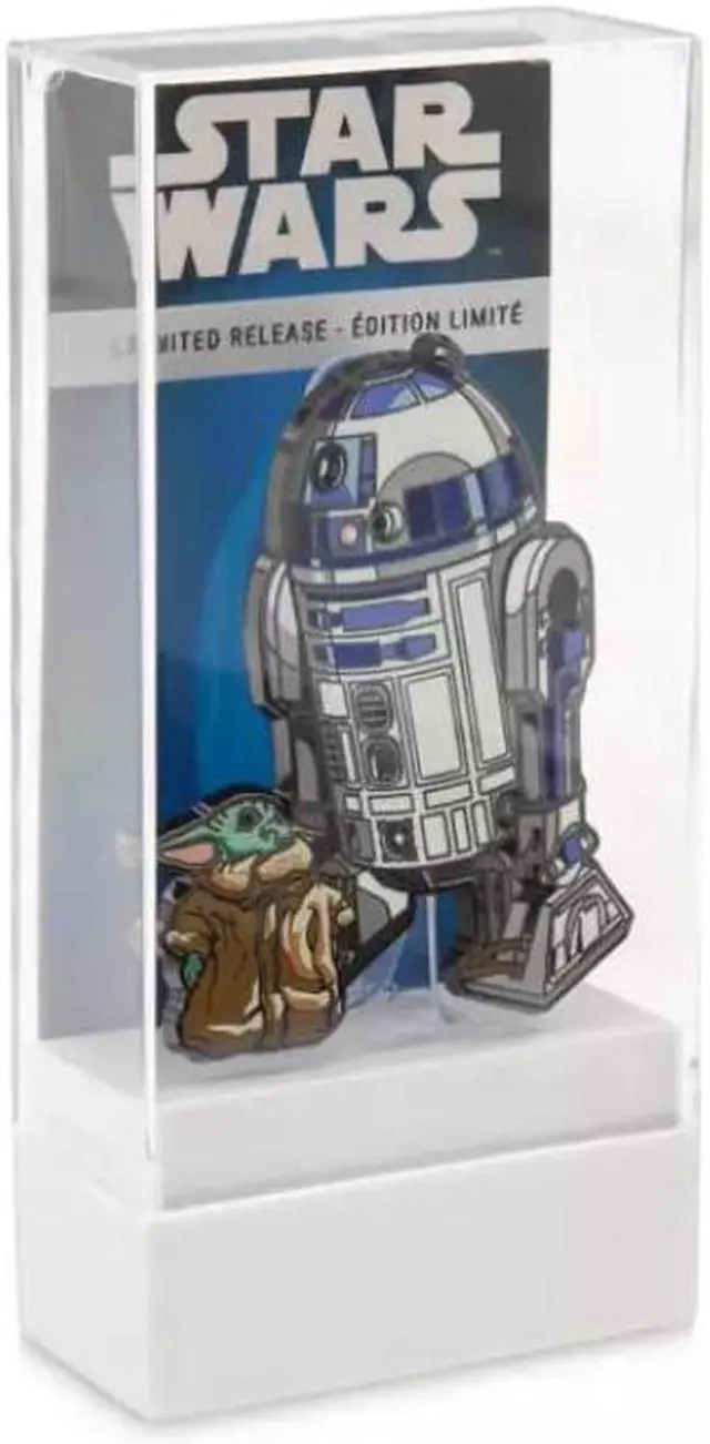 Alt view image 3 of 3 - Disney Parks Star Wars R2-D2 Grogu FiGPiN Limited Pin with Box