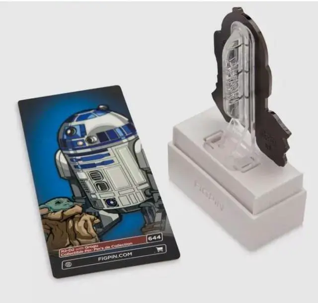 Alt view image 2 of 3 - Disney Parks Star Wars R2-D2 Grogu FiGPiN Limited Pin with Box