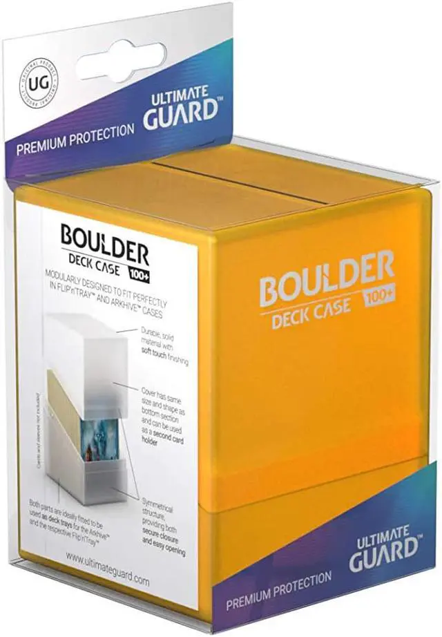Alt view image 2 of 7 - Ultimate Guard Boulder 100+ Deck Case Amber