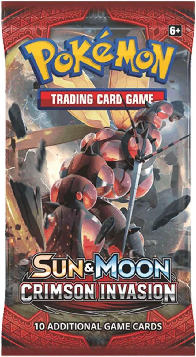 Alt view image 3 of 3 - Pokemon POK81249 Sun and Moon Crimson Invasion Booster Packet Card Game