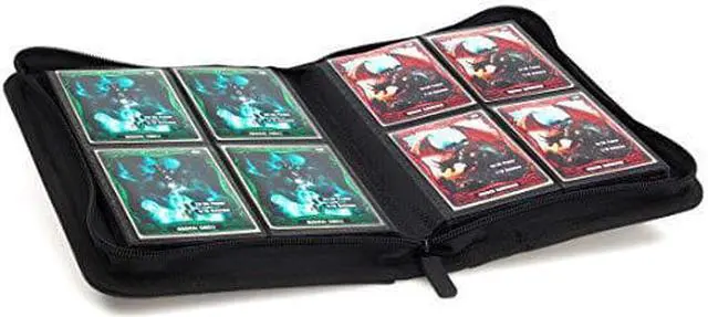 Alt view image 3 of 6 - ultimate guard 4 pocket zipfolio xenoskin deck case, red