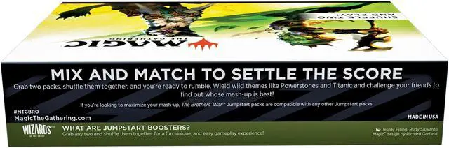 Alt view image 7 of 8 - Magic the Gathering The Brother's War Jumpstart Booster Box WOC D0310000001