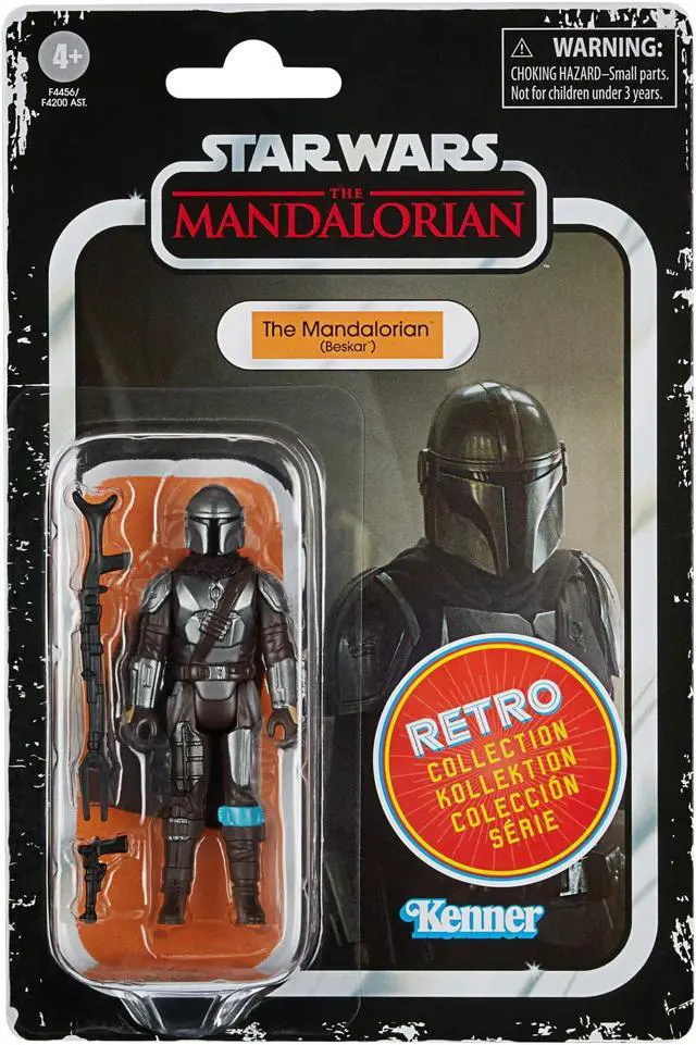 Alt view image 7 of 10 - Hasbro F4456 Star Wars The Retro Collection 3.75 inch The Mandalorian Collectible Figure