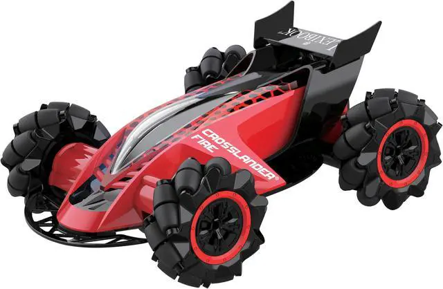 Main image of Lexibook - Crosslander® Fire - Rechargeable Radio Controlled Car with water smoke, lights and sounds with both motion and remote control