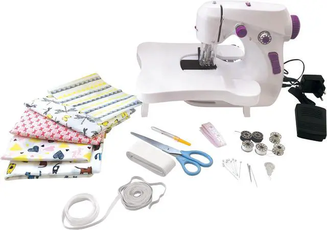 Main image of Lexibook The Sewing Workshop - Sewing machine with light, removable table, instruction sheets DIY and accessories - SW200