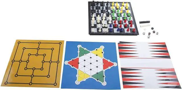 Alt view image 3 of 5 - Lexibook Magnetic board games  set of 8 games in 1. For 2 to 6 players - JGM800