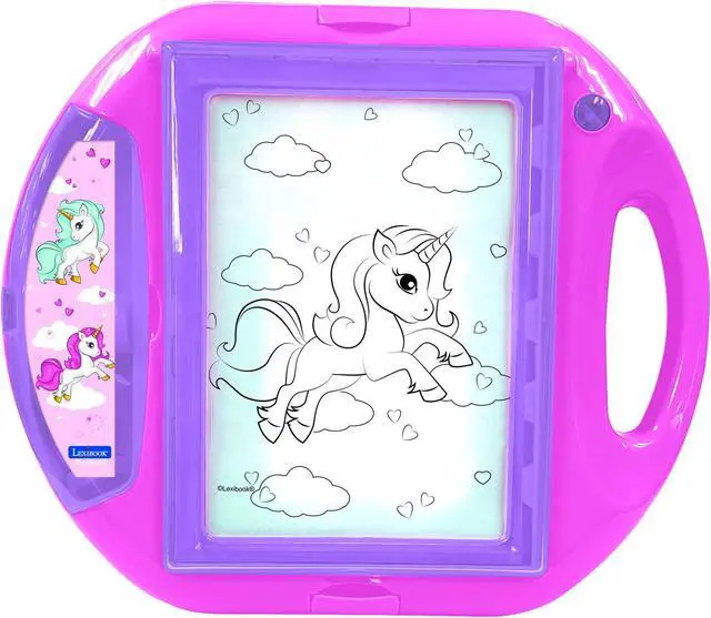 Alt view image 2 of 6 - Lexibook Unicorn drawing projector with templates and stamps - CR310UNI