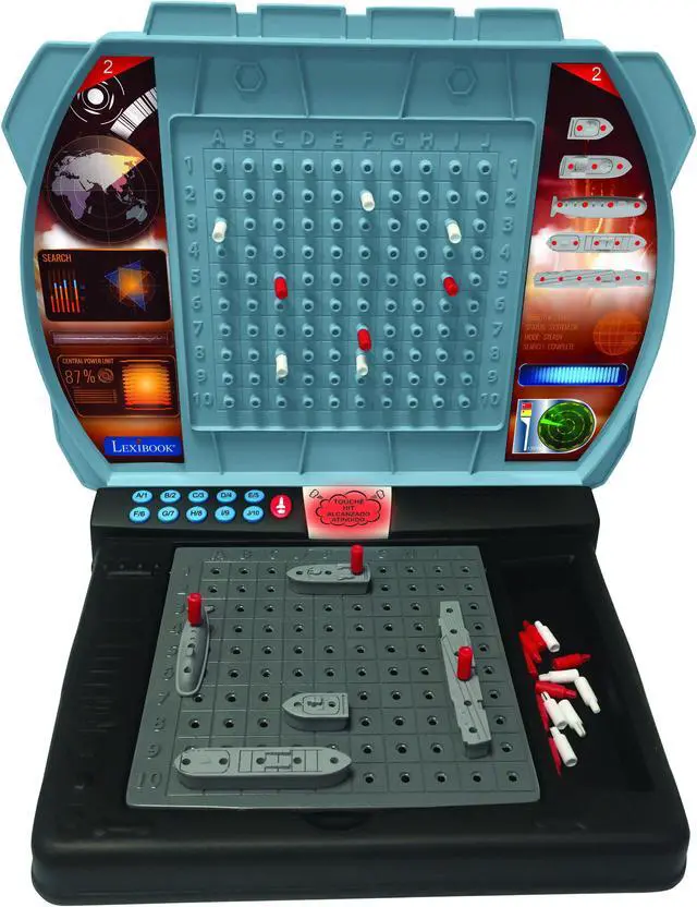 Alt view image 3 of 7 - Lexibook Electronic Talking Sea Battle Game with lights  1 to 2 players (FR/EN/ES/PT) - GT2800i1