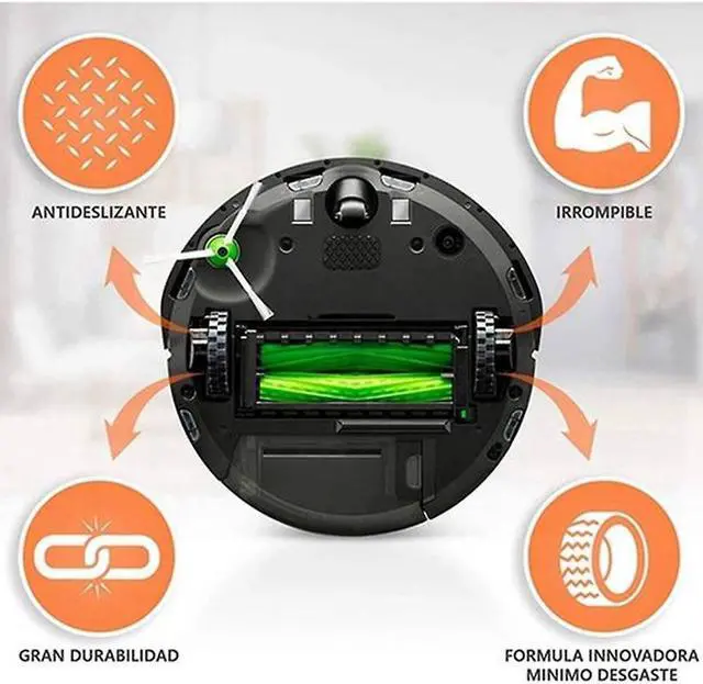 Alt view image 2 of 5 - 8pcs Tire Skin For Irobot Roomba Wheels Series 500 600 700 800 900