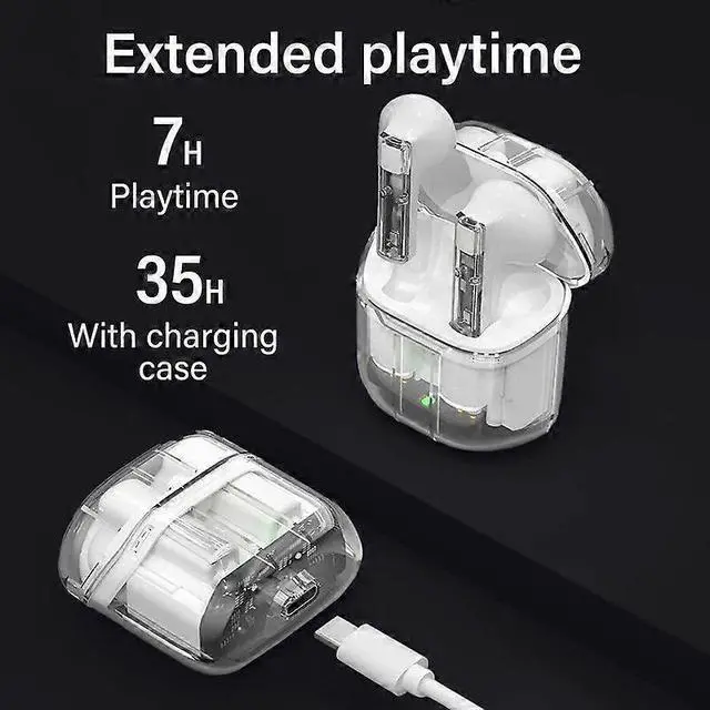 Alt view image 2 of 5 - Wireless Earbuds with Active Noise Canceling, 35H Playtime, IPX7 Waterproof, Bluetooth 5.3 for iPhone/Android