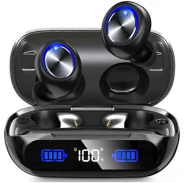 Main image of Bluetooth 5.3 Wireless Earbuds, 200H Playtime, IPX7 Waterproof, Touch Control, Noise Cancelling Mic (Black)