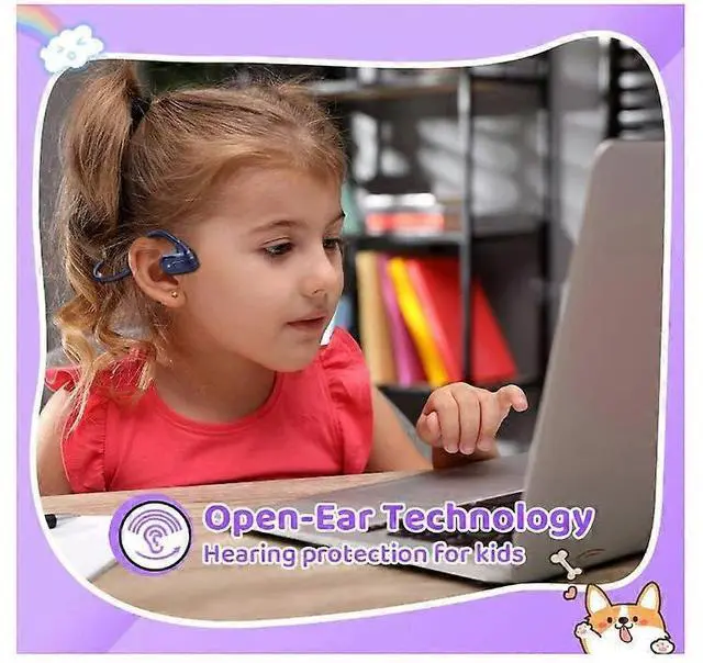 Alt view image 2 of 5 - Open Ear Bluetooth 5.3 Sports Headphones, 13g Ultra-Light Wireless Stereo Earphones with MIC (Blue)