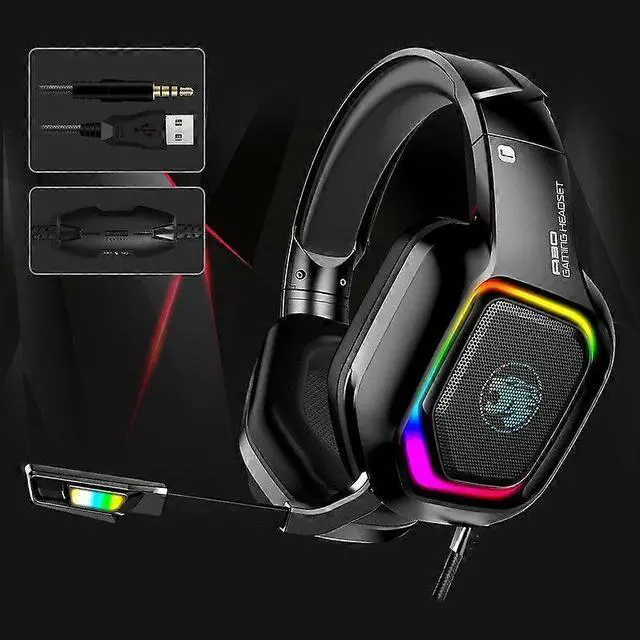 Alt view image 2 of 5 - A30/208 Pink Gaming Headset with Noise Cancelling Mic, LED Lights, Multi-Platform