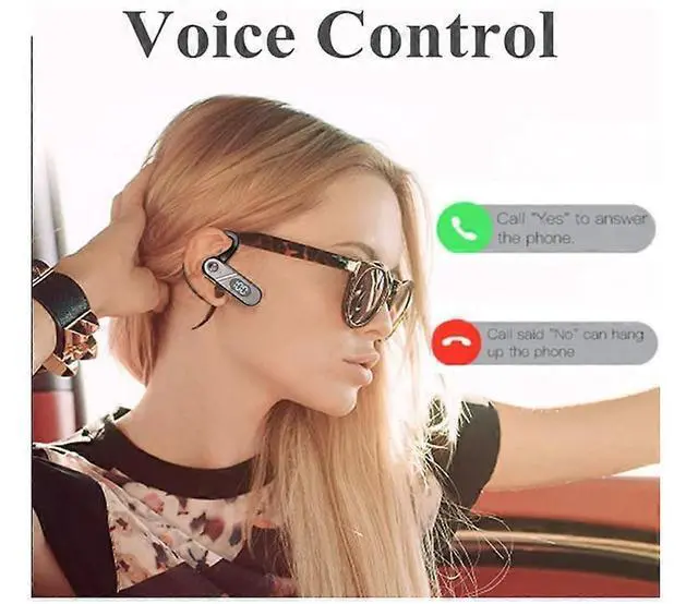 Alt view image 2 of 5 - Single Ear Bluetooth Headset with Voice Control, 20H Playback for Drivers/Truckers (Black)