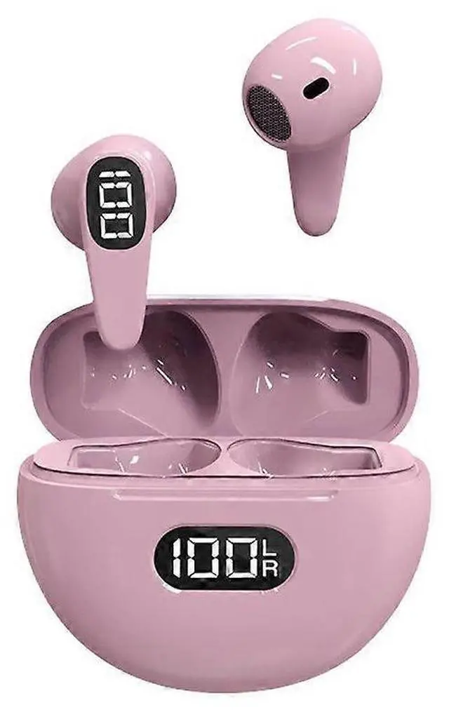 Main image of Bluetooth 5.3 Wireless Headphones, ENC Noise Cancelling, Pink Sports Earbuds