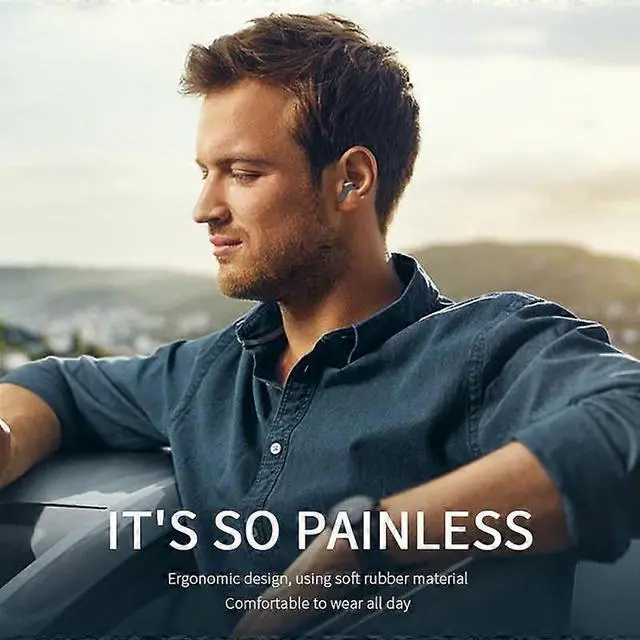 Alt view image 2 of 5 - Bluetooth 5.3 Wireless Headphones, ENC Noise Cancelling, Pink Sports Earbuds