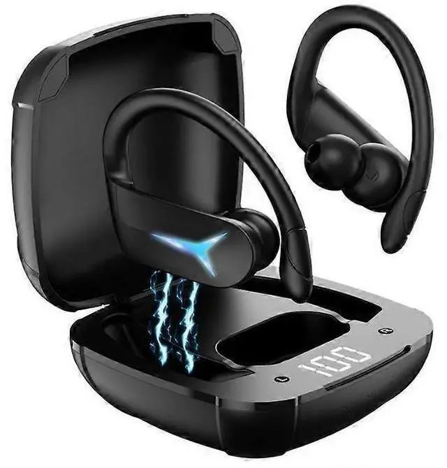 Main image of IPX5 Waterproof Bluetooth 5.3 Earbuds, 40Hrs Playtime with Digital Display & Charging Case - Black