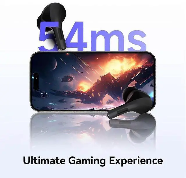 Alt view image 5 of 5 - EARFREE-i3 TWS Earbuds: 45dB Hybrid ANC, 50H Battery, 54ms Game Mode, Bluetooth 5.3 (Pink)