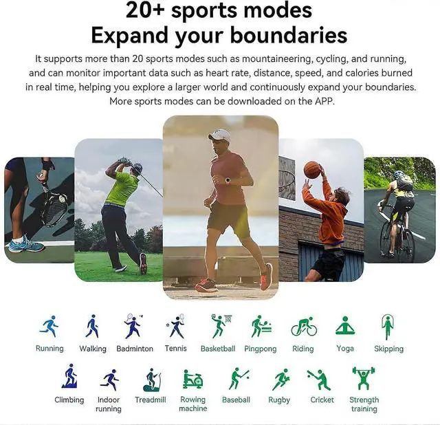 Alt view image 4 of 5 - Ecocleanpath 1.43" AMOLED Military Smartwatch for Men, Bluetooth Call, 400mAh IP68 Fitness Tracker, Green