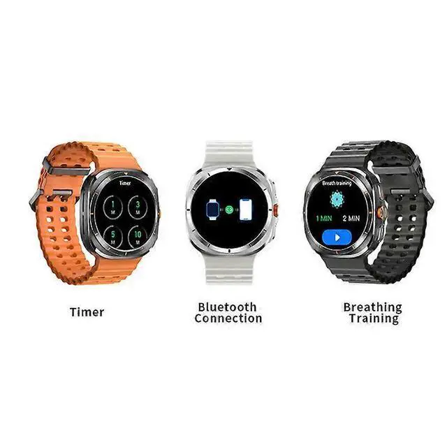 Alt view image 3 of 5 - Ecocleanpath Smartwatch with Bluetooth Calling, Heart Rate & Blood Pressure Monitor, 100+ Sport Modes, White