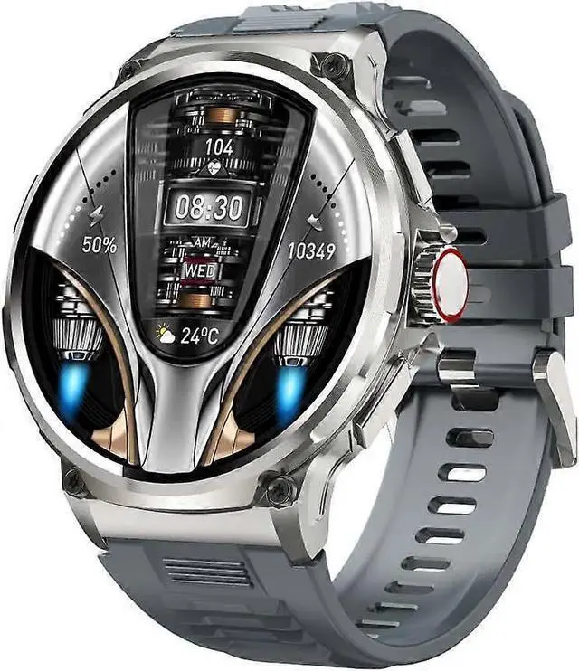 Main image of Ecocleanpath 1.85" Military Smartwatch for Men: HD Calls, 5ATM Waterproof, Fitness & Health Tracker for Android/iPhone