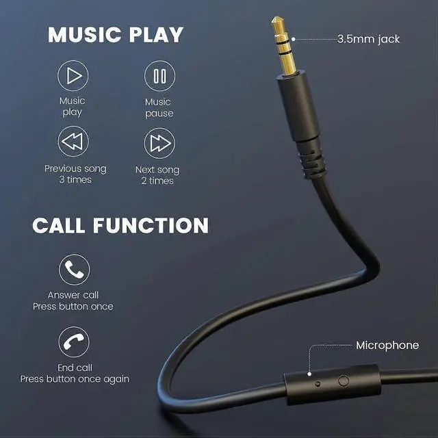 Alt view image 2 of 5 - Studio Monitor Headphones with Noise Isolation, 50mm Drivers & Dual Jack for Recording/Mixing