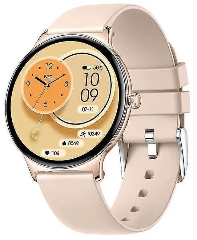Main image of Ecocleanpath Women's Ultra-Thin Smartwatch with AMOLED Display, Bluetooth Calling & Health Monitoring (Rose)