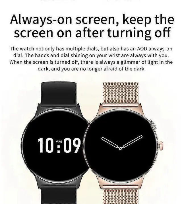 Alt view image 5 of 5 - Ecocleanpath Women's Ultra-Thin Smartwatch with AMOLED Display, Bluetooth Calling & Health Monitoring (Rose)