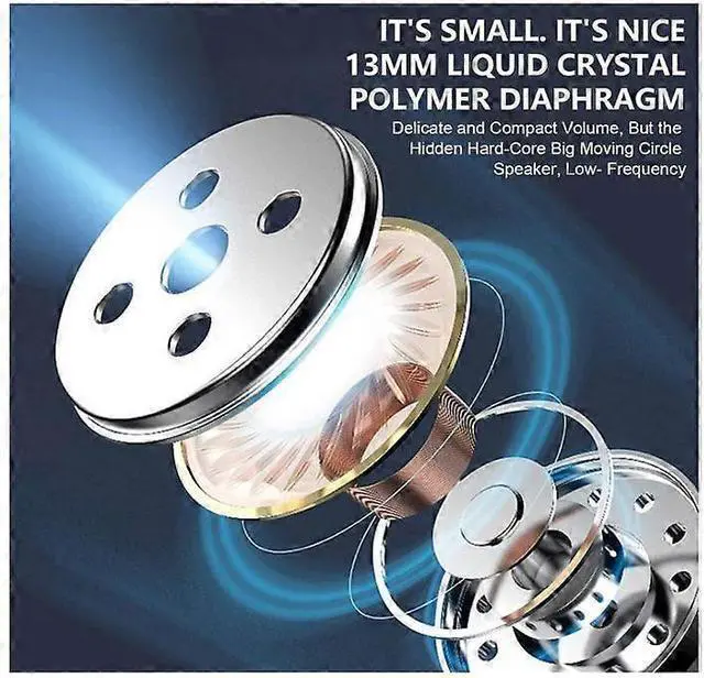 Alt view image 4 of 5 - 5.3 Wireless Open Ear Clip Headphones, Noise Canceling Sports Earbuds with Earhooks (Black)