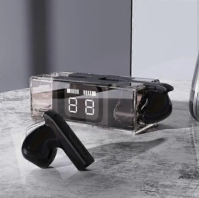 Alt view image 2 of 5 - Bluetooth 5.3 TWS Headphones, Noise Canceling, Waterproof, Smart Touch Control for Gaming/Calls (Black)