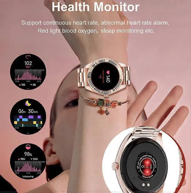 Alt view image 5 of 5 - Ecocleanpath Smartwatch 1.19" AMOLED, Bluetooth Calling, 100+ Sports Modes, SpO2 & Heart Rate Monitor (Silver)