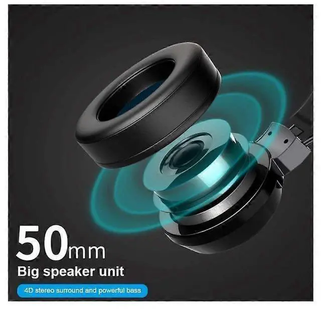 Alt view image 4 of 5 - G58 Pink Gaming Headset with LED Lights, Noise-Cancelling Mic & Stereo Bass for PC/Laptop