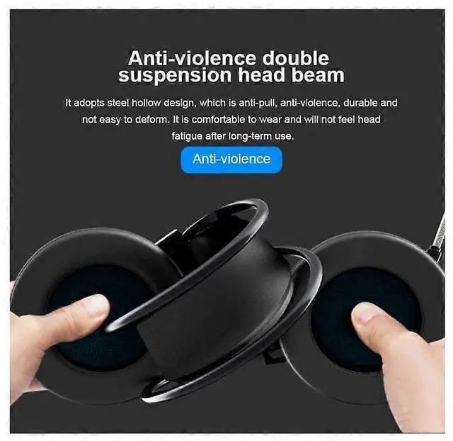 Alt view image 5 of 5 - G58 Pink Gaming Headset with LED Lights, Noise-Cancelling Mic & Stereo Bass for PC/Laptop