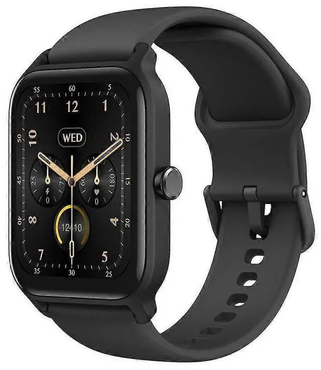 Main image of Ecocleanpath Smart Watch with Alexa, 1.8" HD Screen, IP68 Waterproof, Bluetooth Calling & Health Monitor - Black