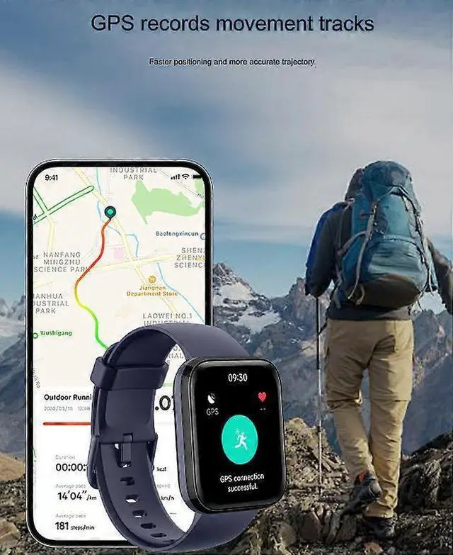 Alt view image 3 of 5 - Ecocleanpath Smart Watch with GPS, Bluetooth Calling, 100+ Sports Modes & Health Monitoring (Blue)