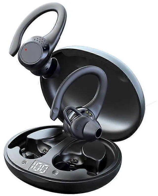 Main image of Bluetooth 5.2 Wireless Earbuds with Noise Cancelling, 40H Playtime & Secure Fit for Sports (Black)