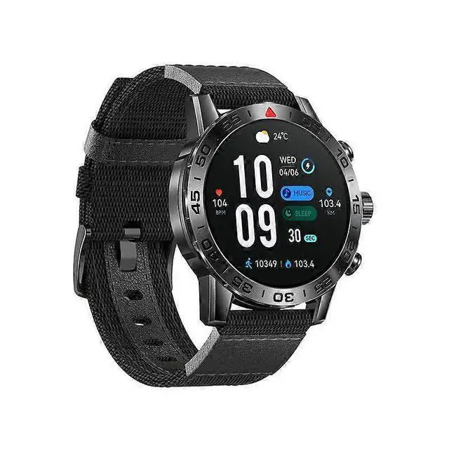 Alt view image 2 of 5 - Ecocleanpath i81 Smart Watch with Motion Detection, 7-Day Battery, IP67 Waterproof, Black