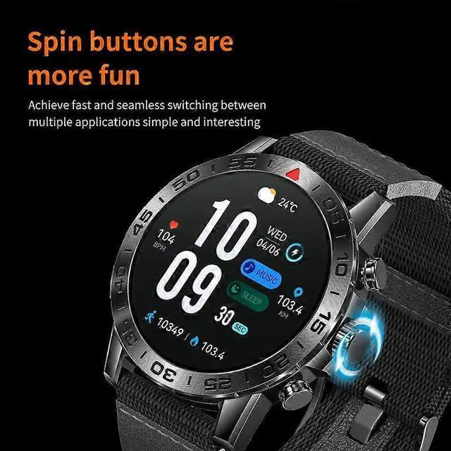 Alt view image 5 of 5 - Ecocleanpath i81 Smart Watch with Motion Detection, 7-Day Battery, IP67 Waterproof, Black