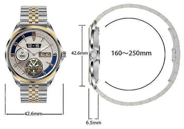 Alt view image 2 of 5 - Ecocleanpath Smartwatch 1.43" AMOLED, Bluetooth Calling, 120+ Sports Modes, Health Monitor (Brown)