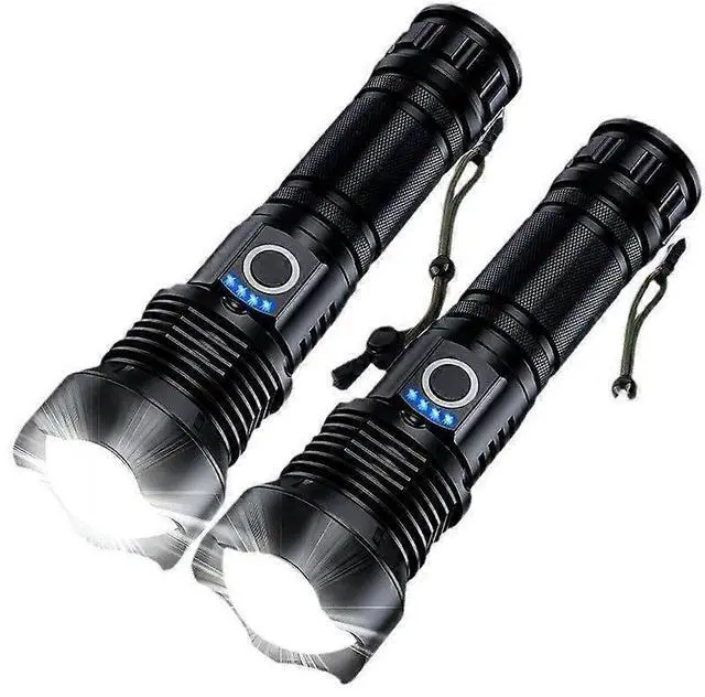 Main image of Ecocleanpath Rechargeable Flashlights 2-Pack, 990K Lumens Super Bright, 5 Modes & 12H Runtime, IPX7 Waterproof LED Flashlight