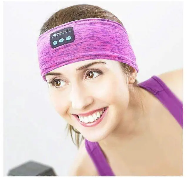 Alt view image 2 of 5 - Red Super Soft Wireless Sleep Headband with Bluetooth 5.0 TWS Earphones, 22H Playtime for Comfortable Sleeping & Sports