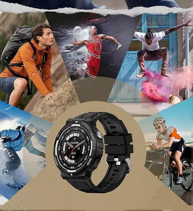Main image of Ecocleanpath Smartwatch 1.53" Fitness Tracker with Heart Rate Monitor, Blood Oxygen & Strength Training Mode (Black/White)