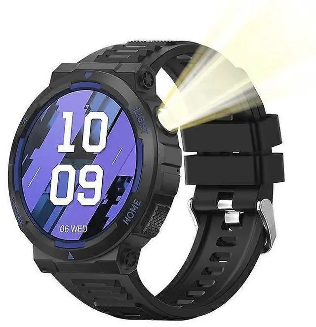 Main image of Ecocleanpath Smart Fitness Watch 1.53" HD Screen, Heart Rate/Blood Oxygen Monitor, Auto Strength Training Tracker (Black Blue)